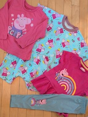 Peppa Pig 4T Toddler Girls Clothing Bundle